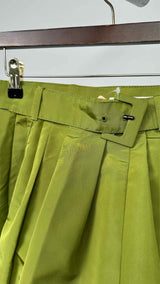 PRADA Pleated Belted Wide Skirt