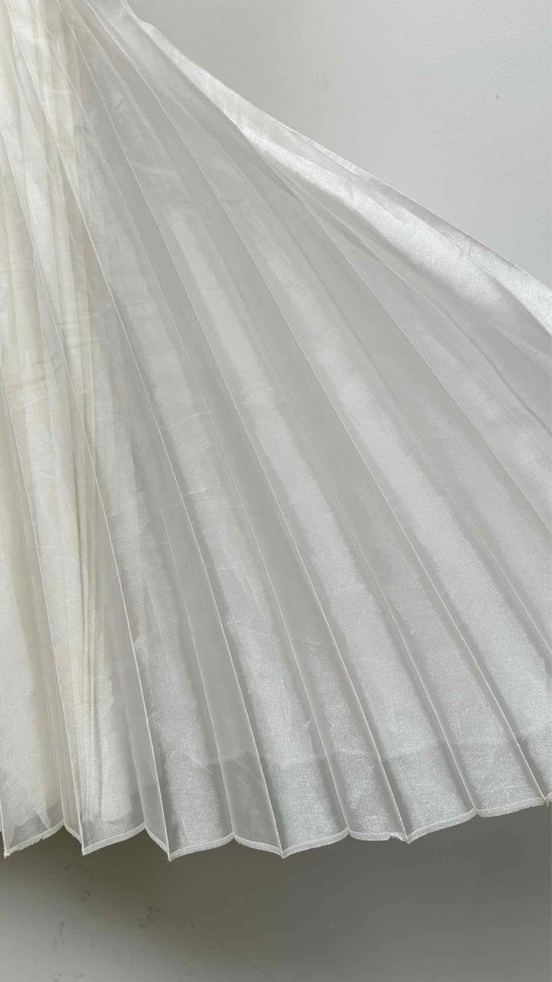 Junya Watanabe Denim Layered Pleated Long Skirt