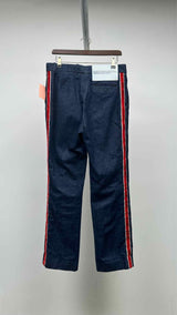 Calvin Klein 205W39NYC Center-Seam Side-Velvet Jeans