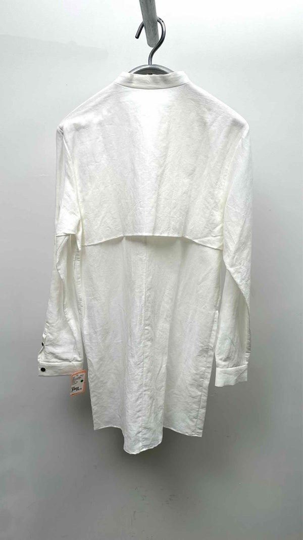 Indivisual Sentiments Oversized Collar-Less Shirt Dress