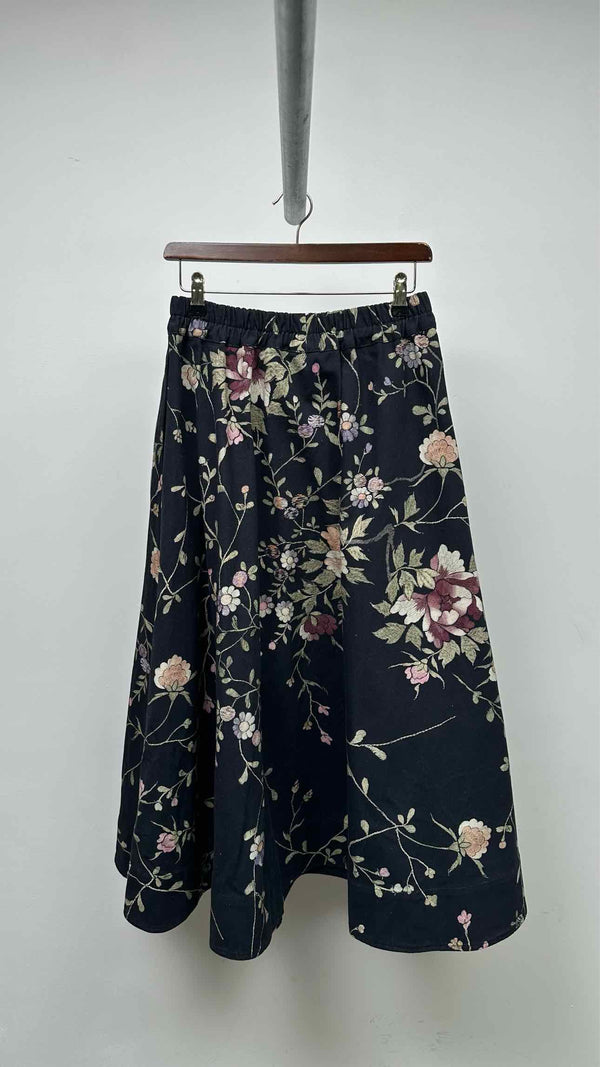 By Walid Floral Long Easy Skirt