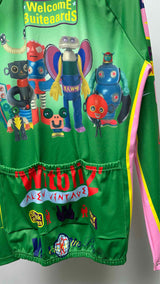 Walter Van Beirendonck L/S Robot Print Cycling Top