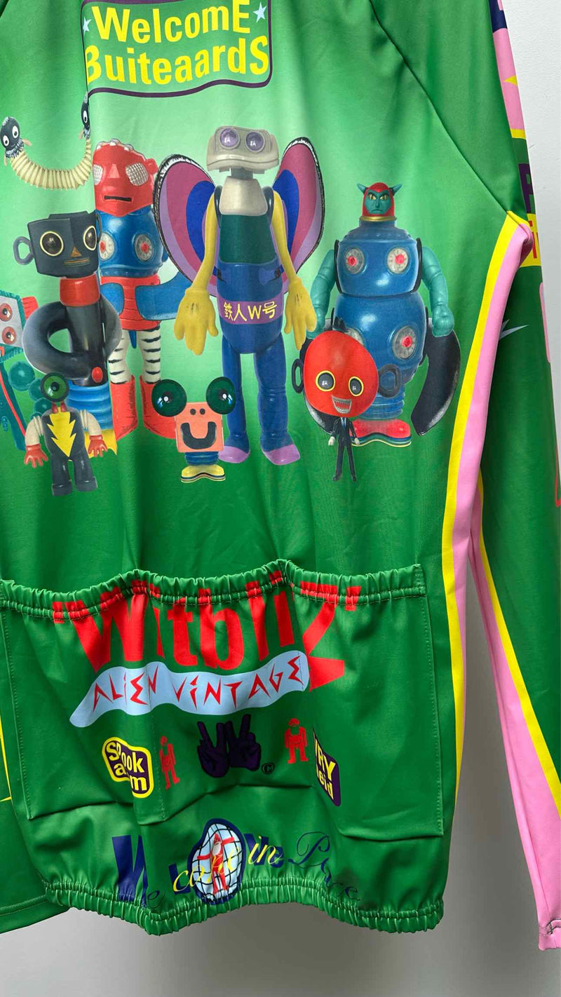 Walter Van Beirendonck L/S Robot Print Cycling Top