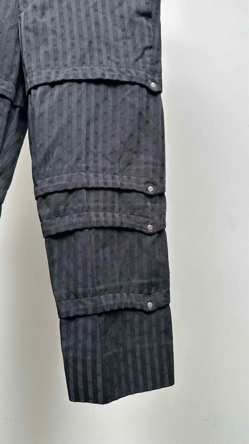 Comme Des Garcons Homme Plus Stripe Jacquard Armer Cropped Pants