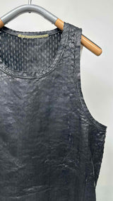 Carol Christian Poell Perforated-leather Object-dye Vest
