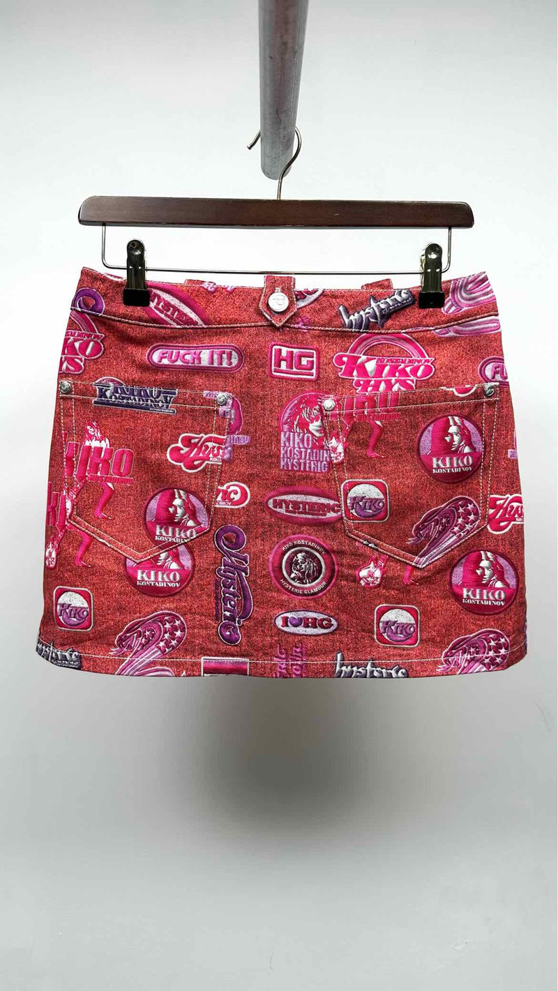 Kiko Kostadinov X Hysteric Glamour Multi-Logo Skirt Jeans