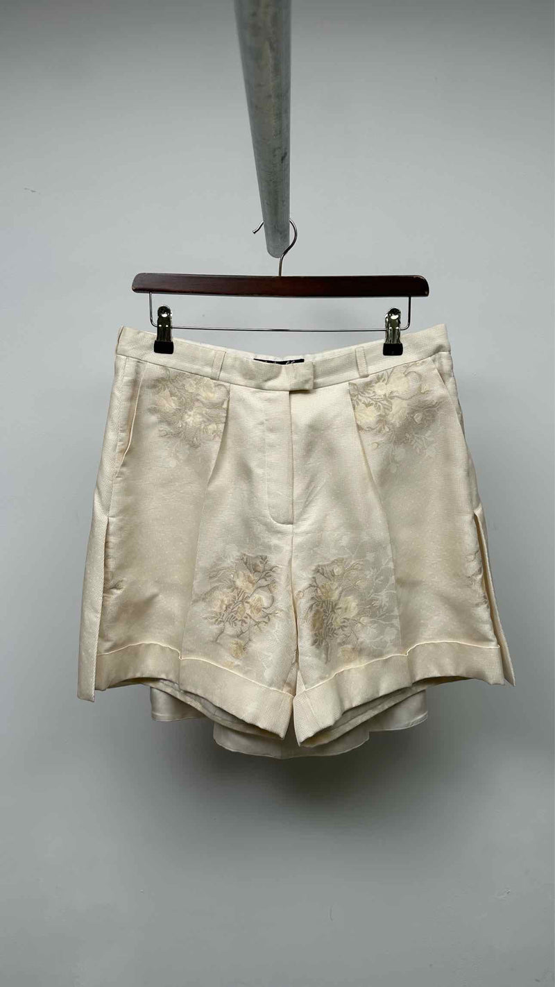 Lena Lumelsky Jacquard Back-Skirt Shorts