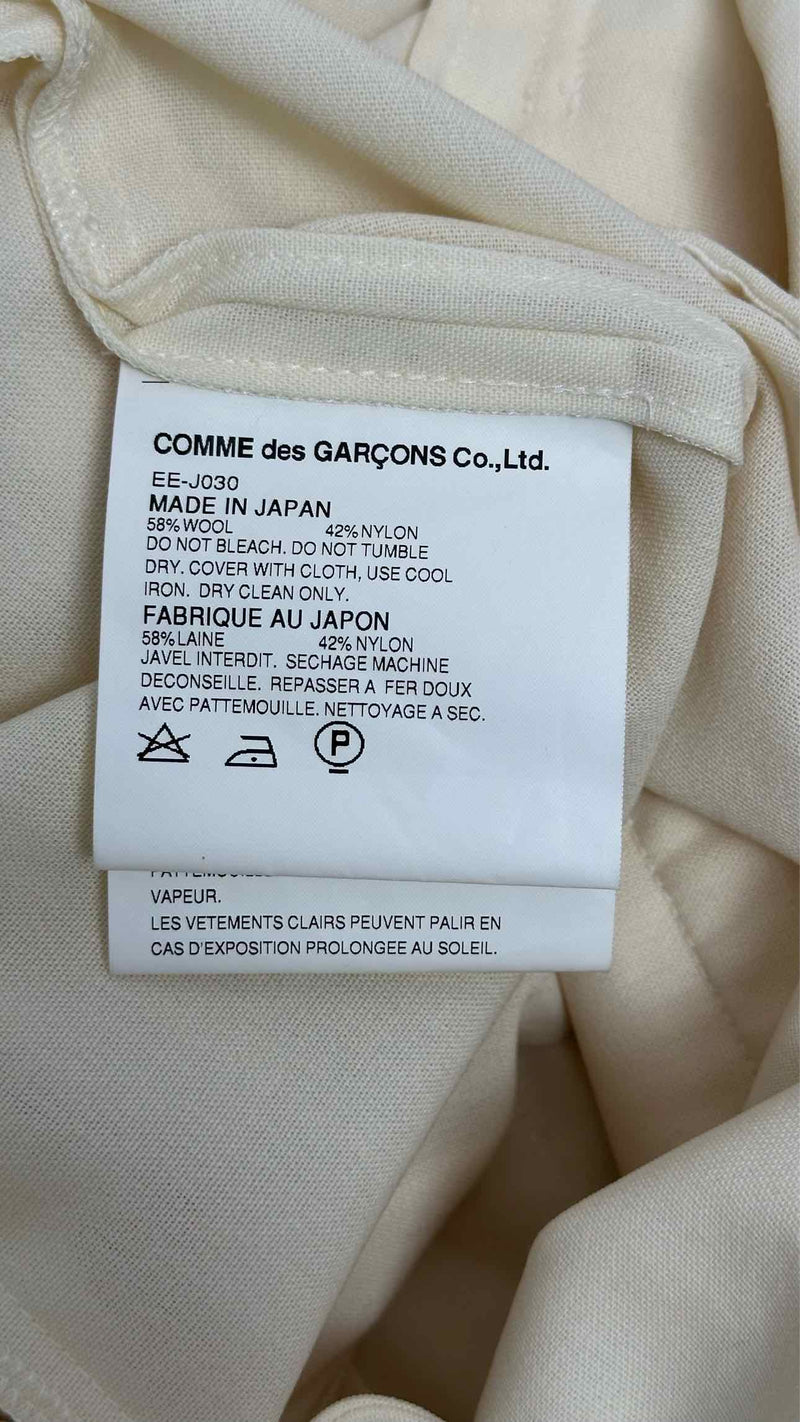 Comme Des Garcons Gathered Collar Light Jacket