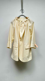 Comme Des Garcons Gathered Collar Light Jacket
