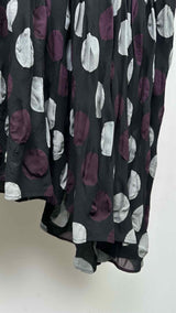 Y's Asymmetrical Polka-dot Layered Skirt