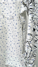 Comme Des Garcons Shirt L/S Detailed Printed Shirt