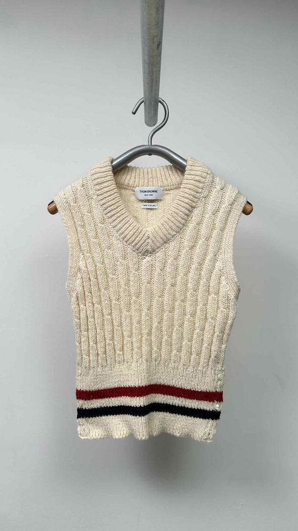 Thom Browne Cable Knit Vest
