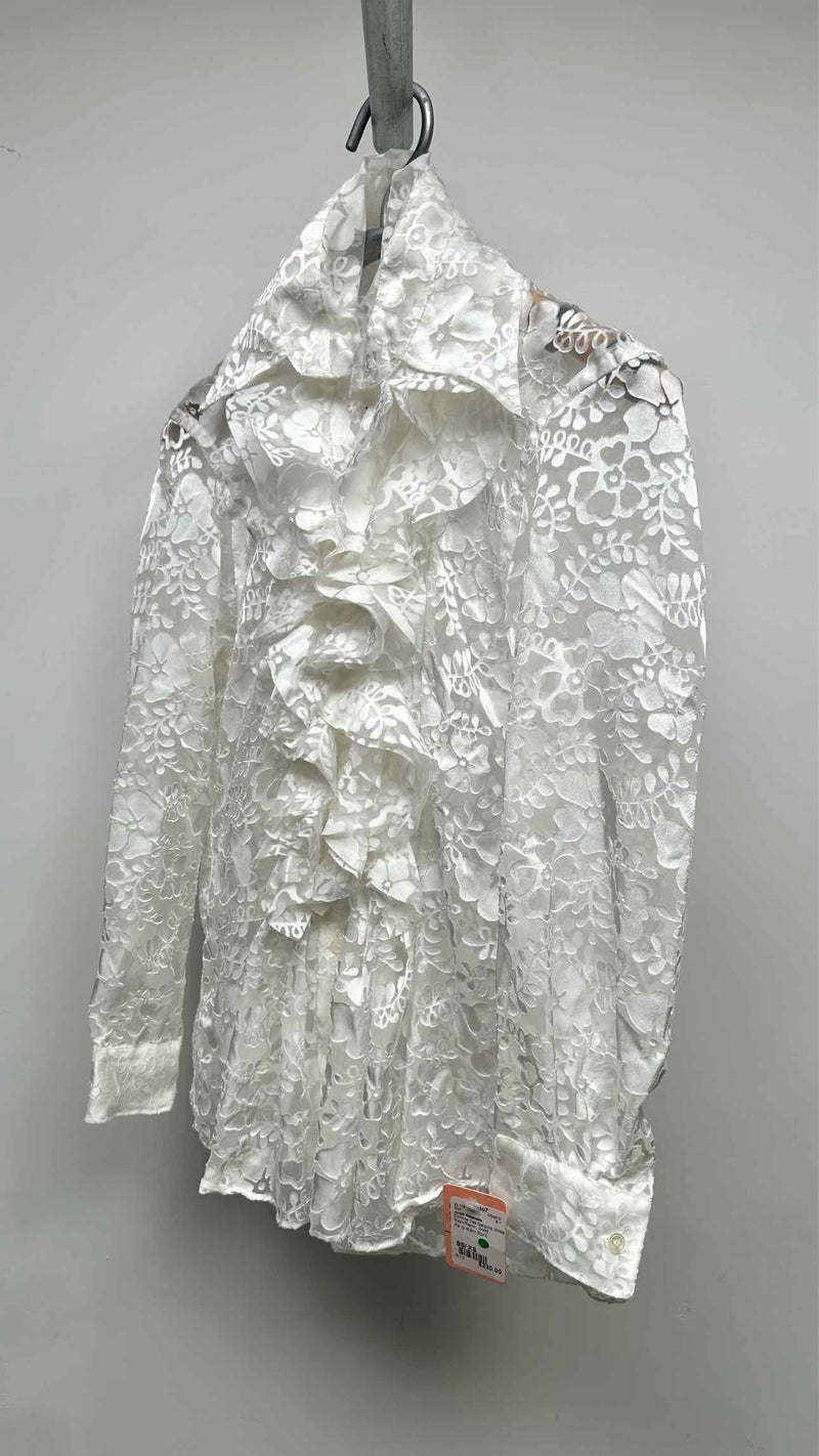 Junya Watanabe Floral Sheer Detail Shirt
