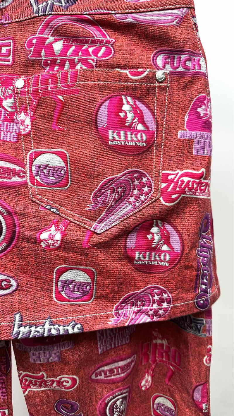 Kiko Kostadinov X Hysteric Glamour Multi-Logo Skirt Jeans