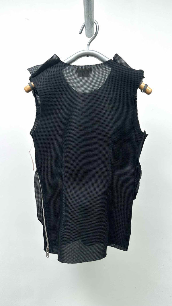Comme Des Garcons N/S Mesh-Rose Side-Zip Top