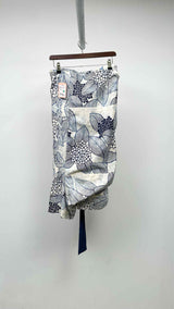 Tao Comme Des Garçons Drop-crotch Floral Pleated Wide Shorts