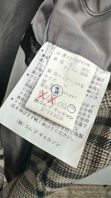 Comme Des Garcons Homme Plus Check Wool Suits