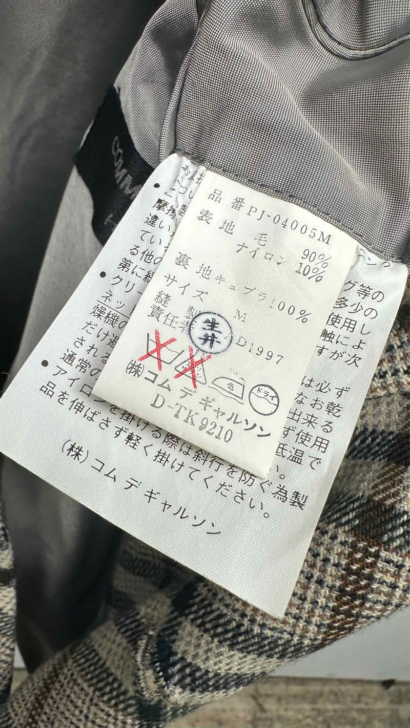 Comme Des Garcons Homme Plus Check Wool Suits