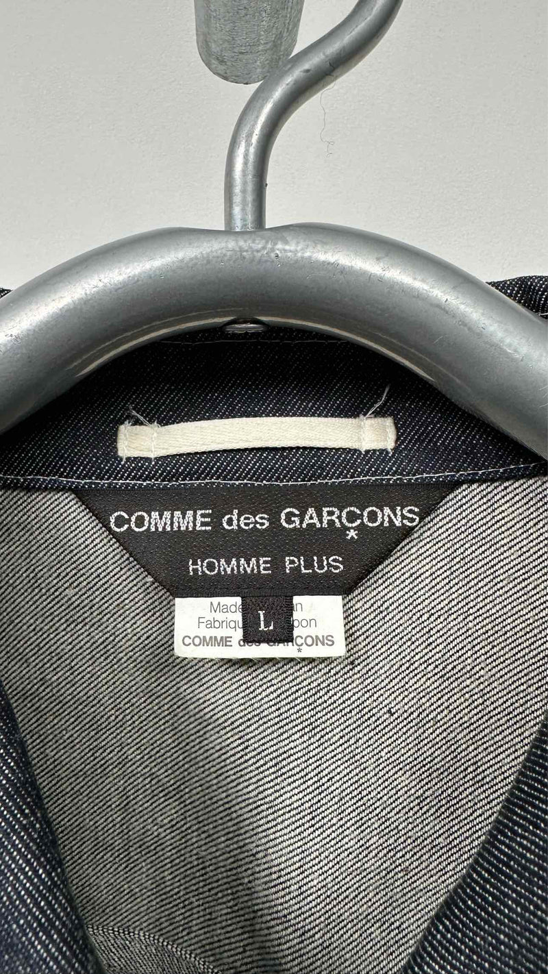Comme Des Garcons Homme Plus Zip-up Denim Hybrid Jacket