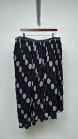 Y's Asymmetrical Polka-dot Layered Skirt