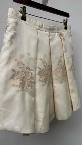 Lena Lumelsky Jacquard Back-Skirt Shorts