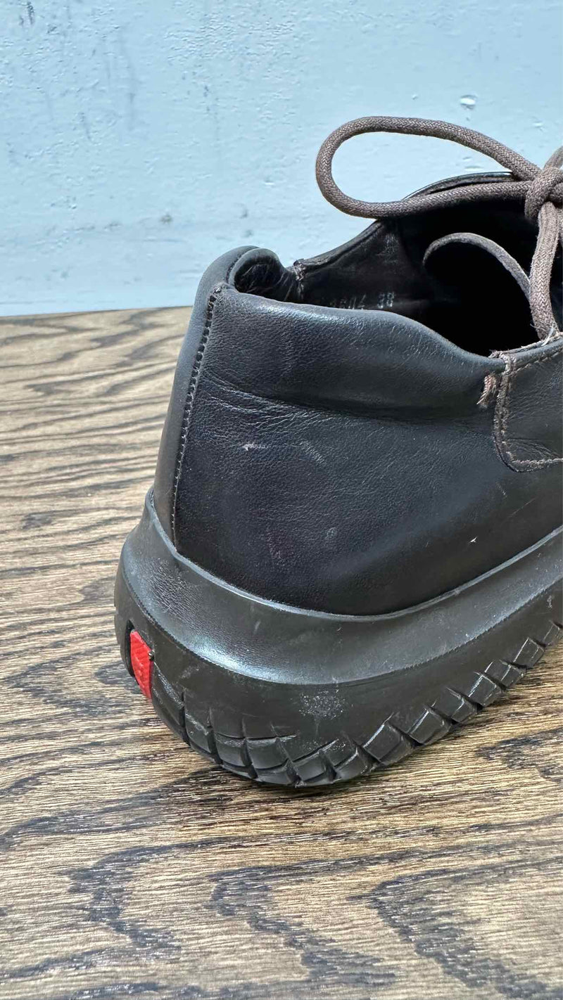 PRADA Sport Leather Square Sneakers