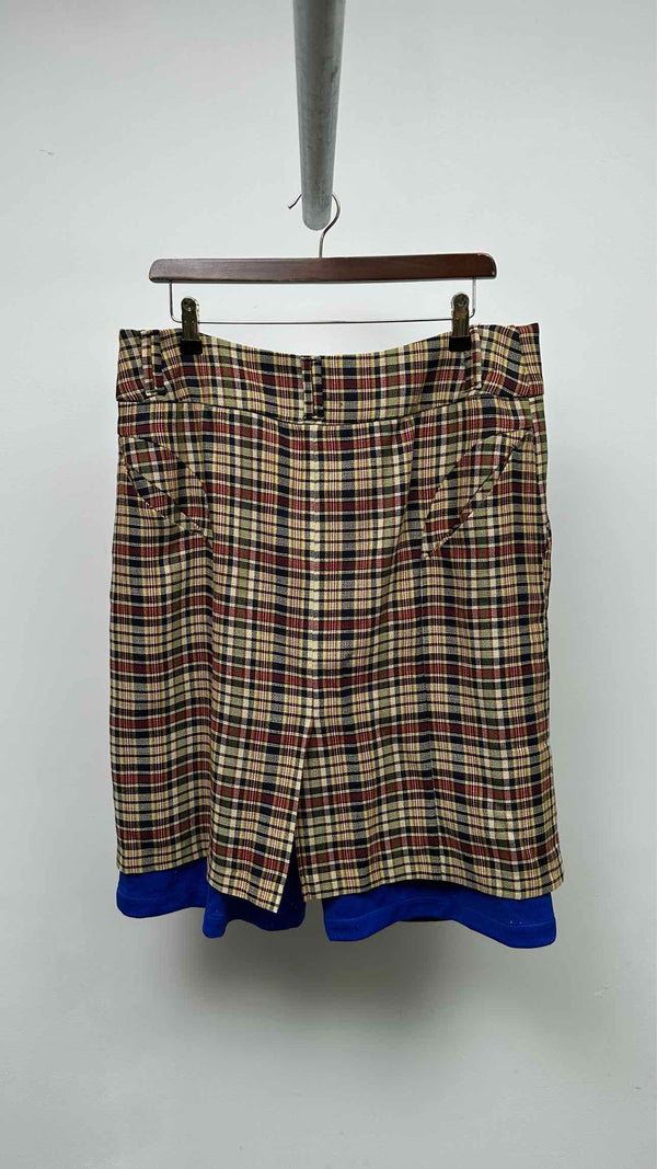 NAMESAKE Plaid Layered Shorts