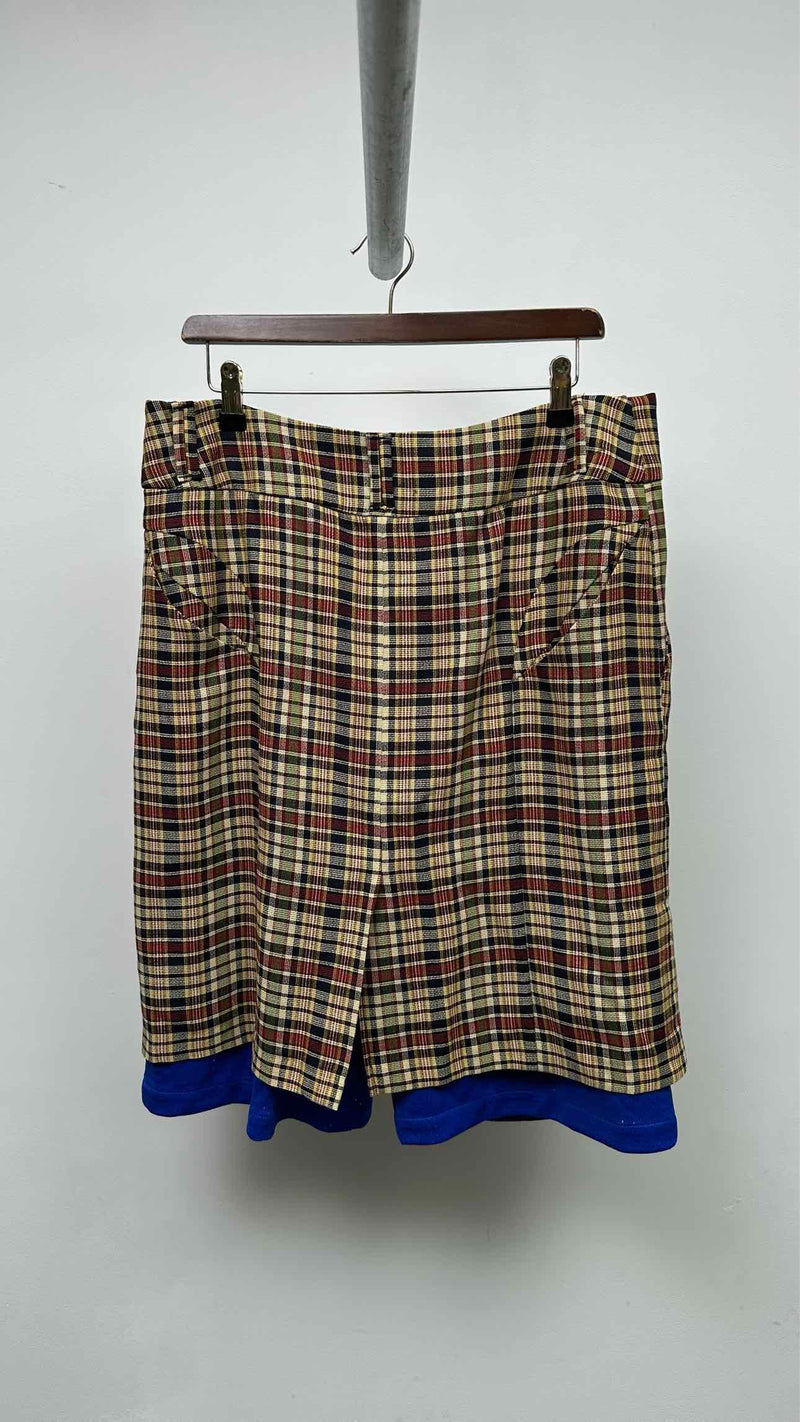 NAMESAKE Plaid Layered Shorts
