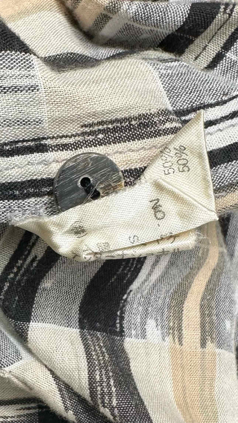 Issey Miyake Men L/S Check Top