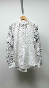 Comme Des Garcons Shirt L/S Detailed Printed Shirt
