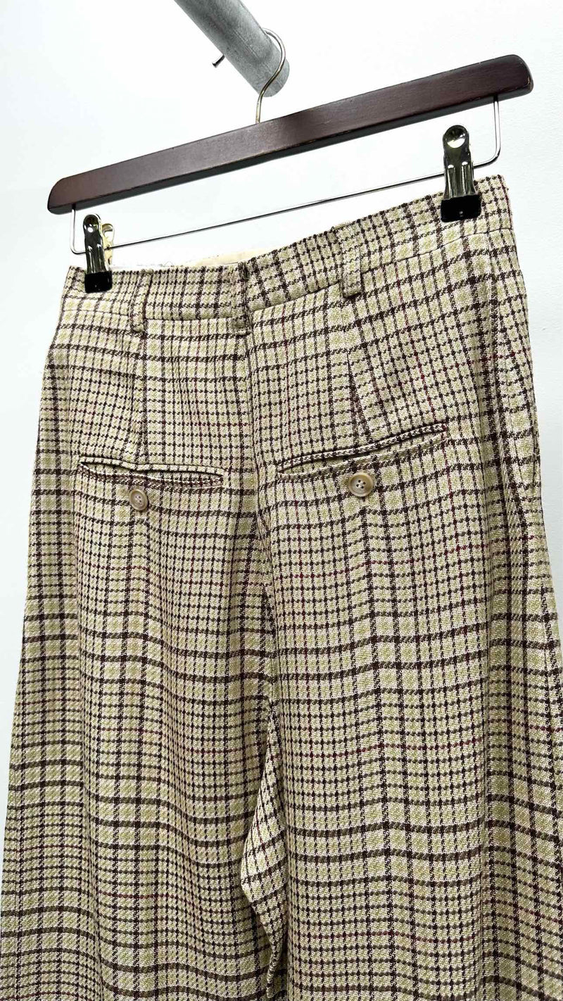 Jacquemus Plaid Wide Pants