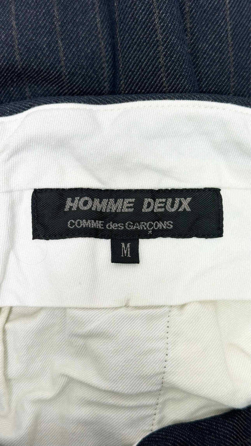 Comme Des Garcons Homme Deux Stripe Wrinkly Pants