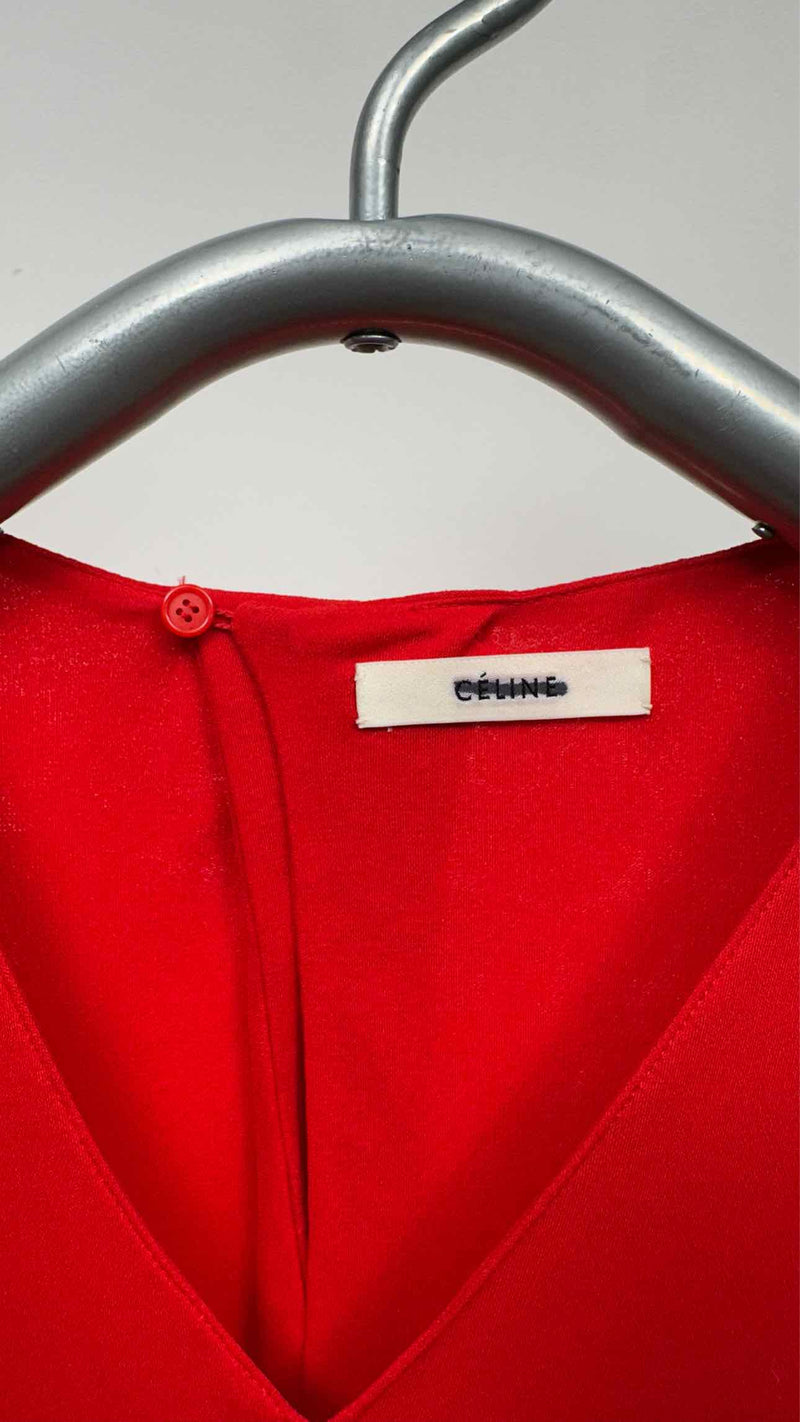 CELINE N/S Cape-Back Maxi Dress