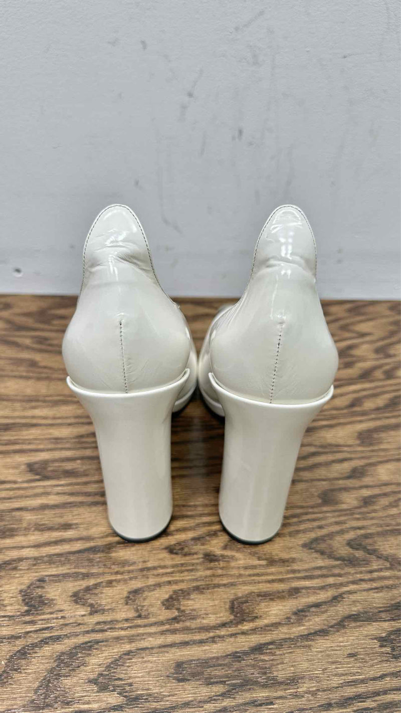 Calvin Klein 205W39NYC Metal Toe Patent Leather Heels