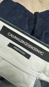 Calvin Klein 205W39NYC Center-Seam Side-Velvet Jeans