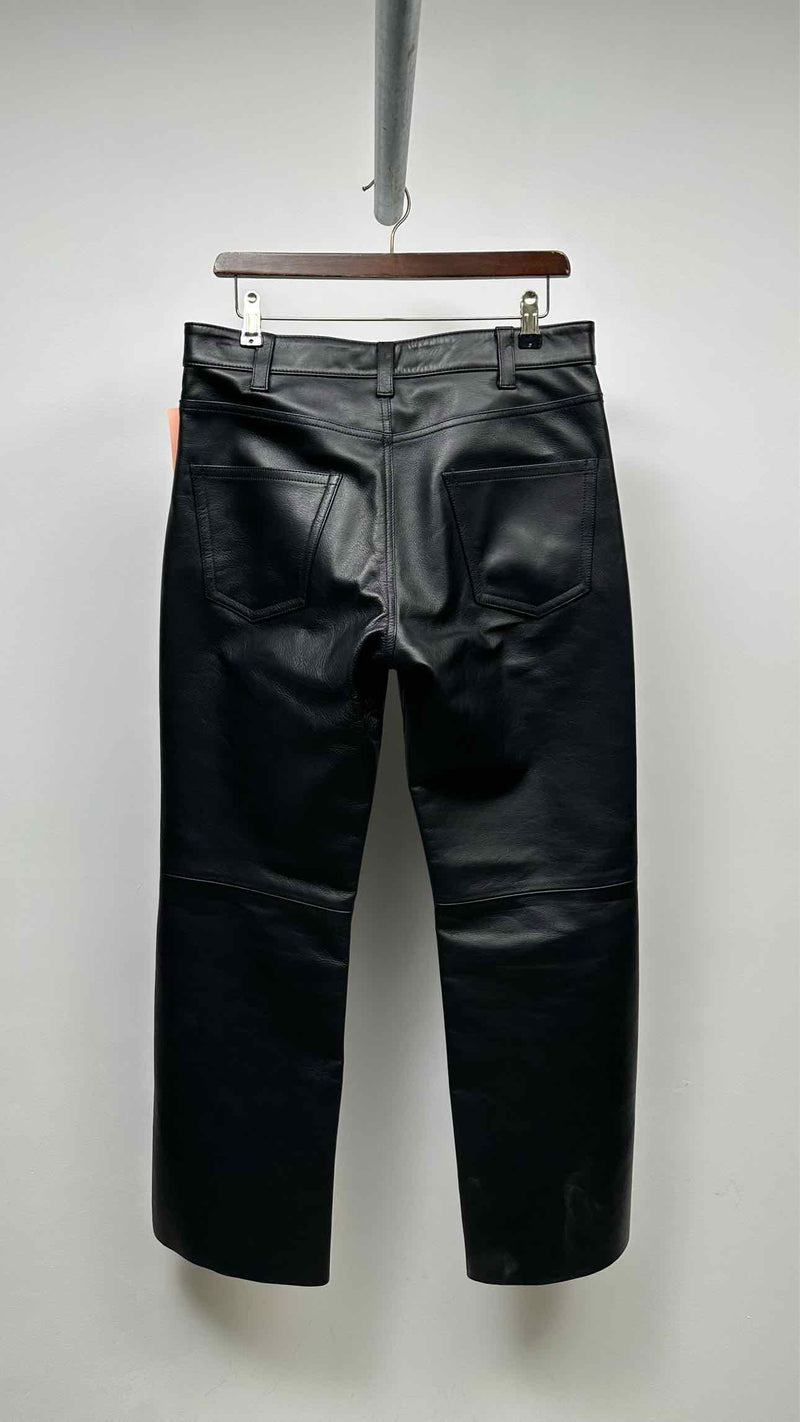 Sandro Leather Flare Pants