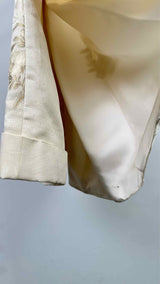 Lena Lumelsky Jacquard Back-Skirt Shorts