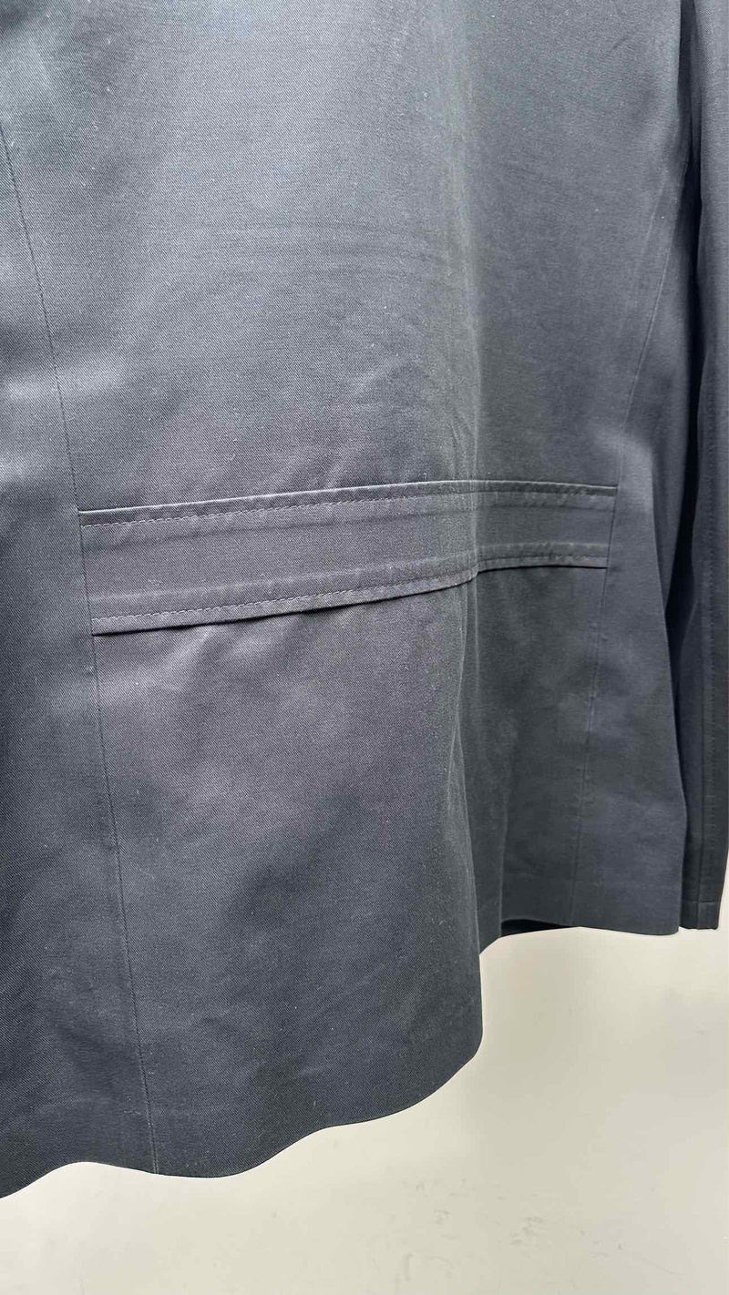 Margiela Leather Canvas Trench Jacket