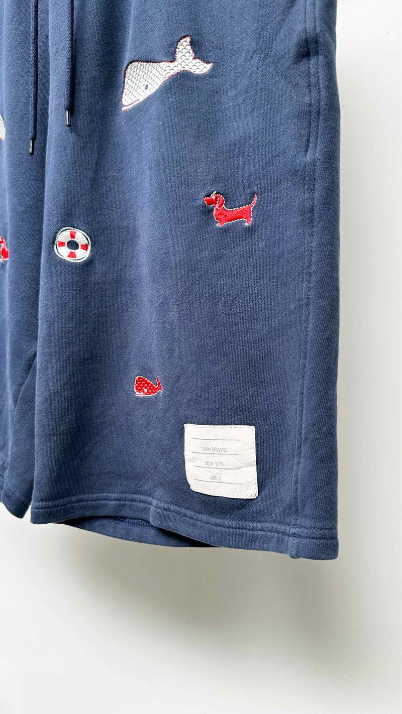 Thom Browne Embroidered Easy Shorts
