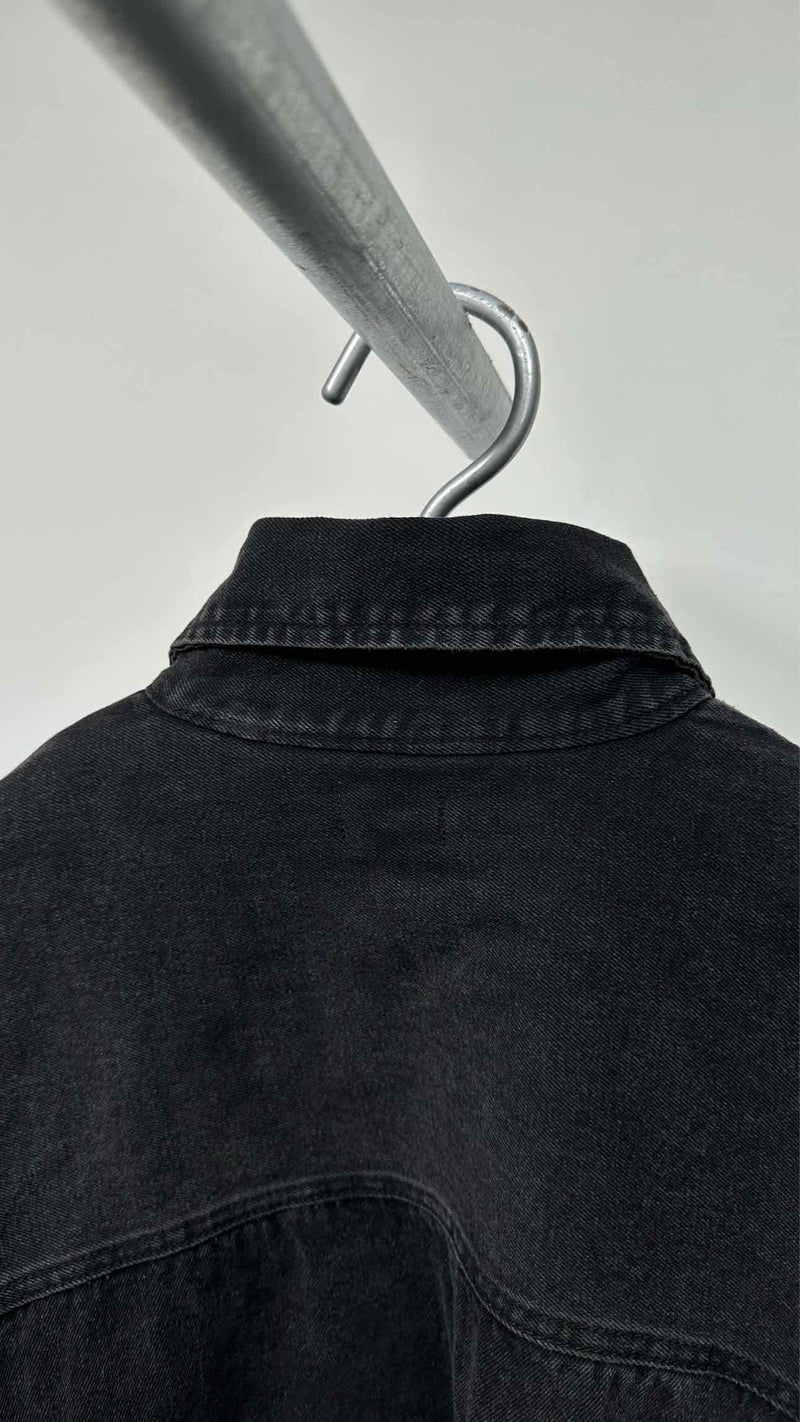 Willy Chavarria Oversize Quilted Lining Denim Jacket