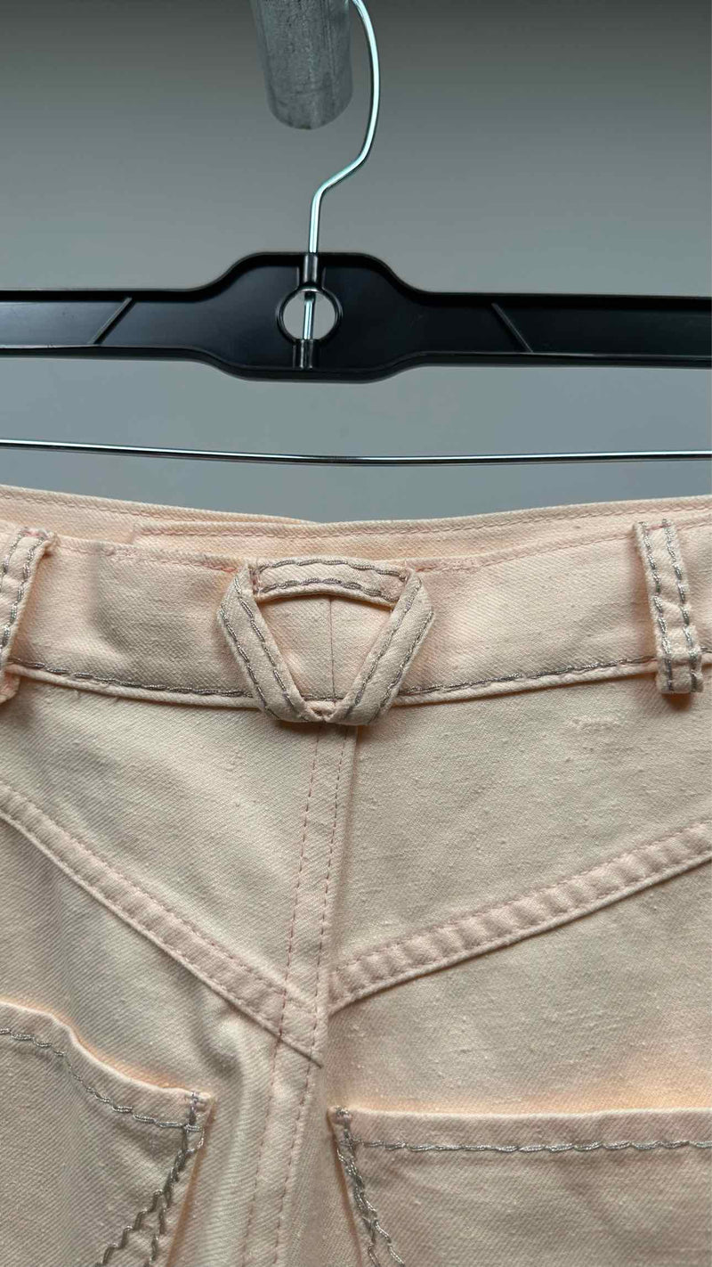 Bottega Veneta Twisted Chain Stitching Flare Jeans