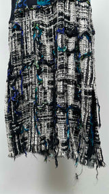 Chanel N/S Graffiti-mesh Tweed Hybrid Dress