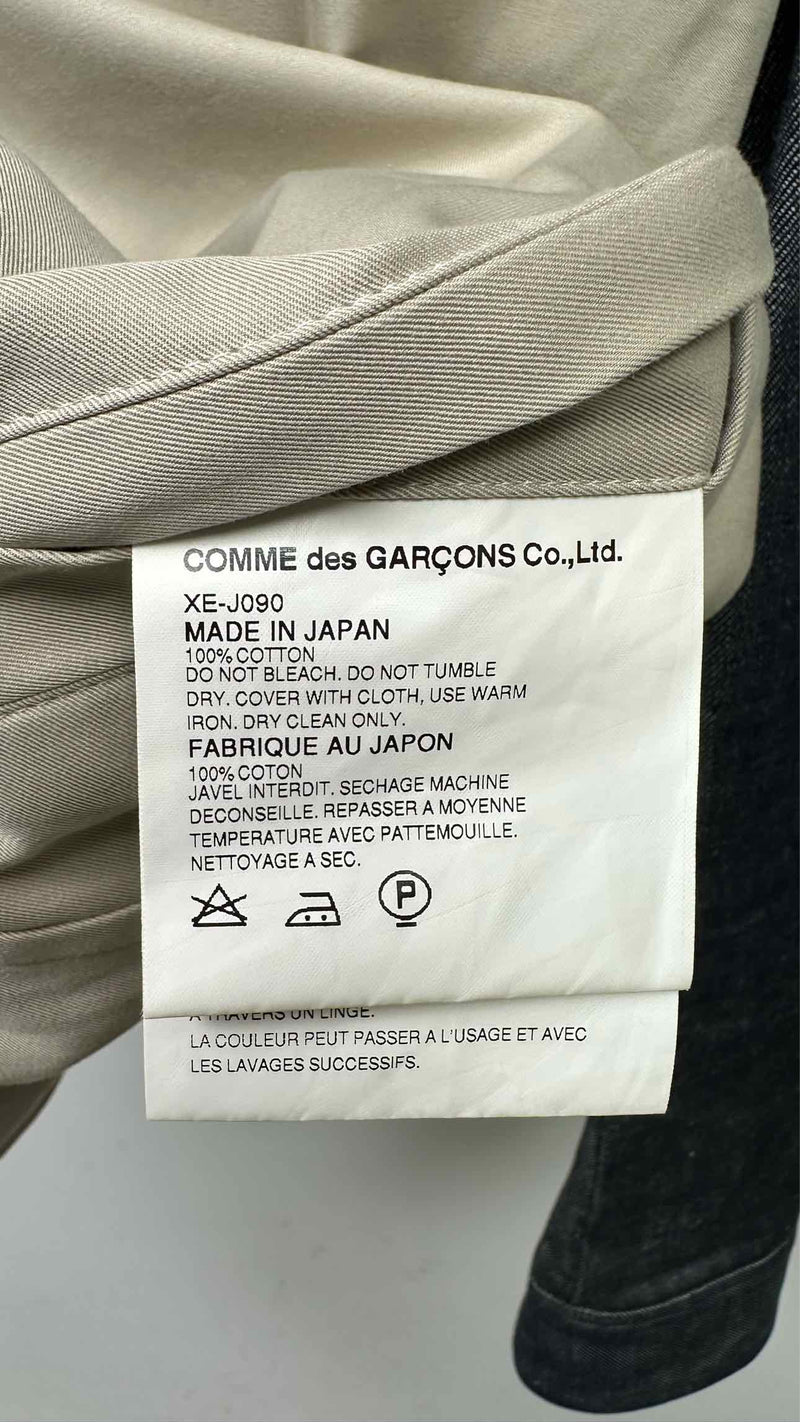 Comme Des Garcons Homme Plus Zip-up Denim Hybrid Jacket
