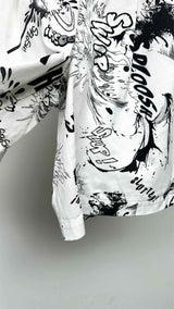 Comme Des Garçons Shirt Printed Wide Shorts