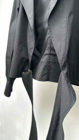 Yves Saint Laurant Bottom-wrap Shirt Jacket