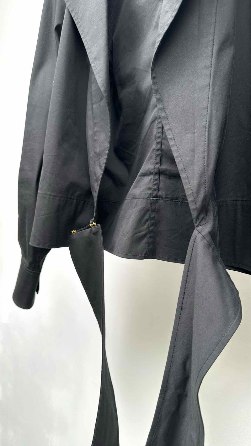 Yves Saint Laurant Bottom-wrap Shirt Jacket