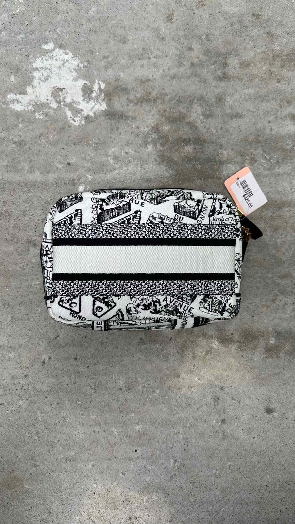 Dior Embroidered Logo Cosmetic Bag