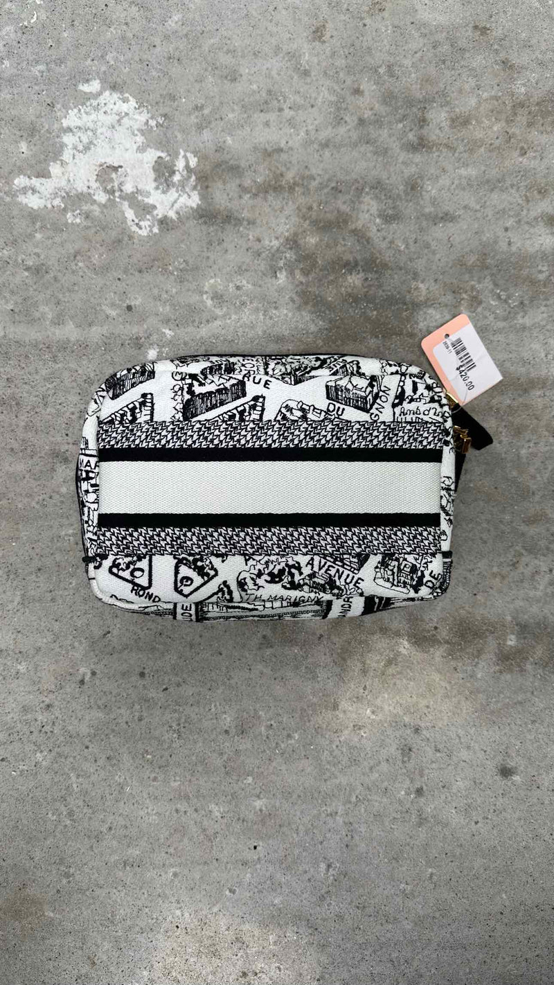 Dior Embroidered Logo Cosmetic Bag