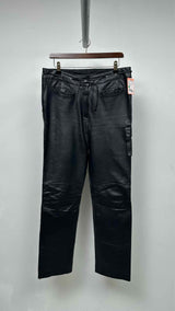 Fendi Drawsring Leather Cargo Pants