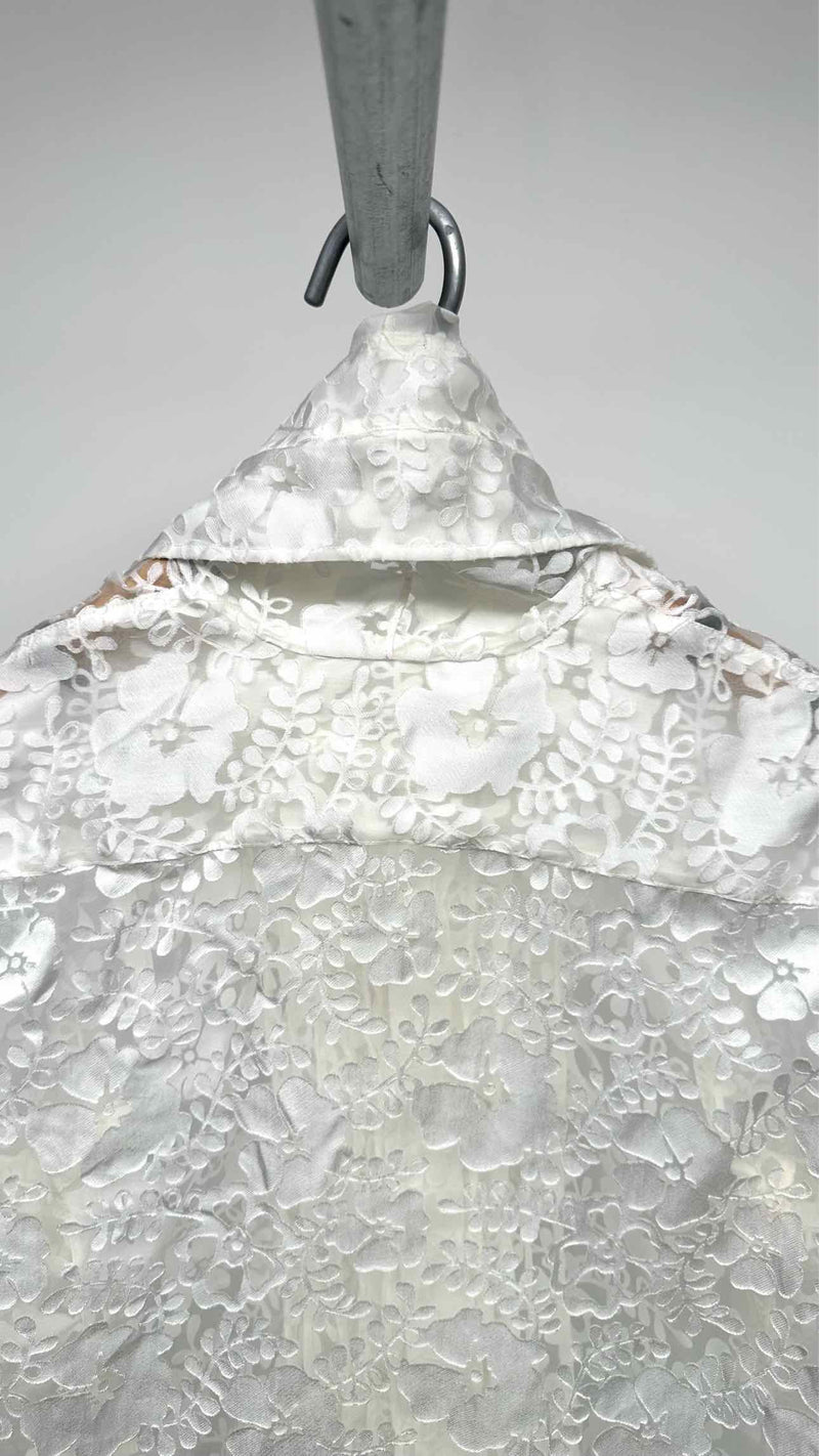 Junya Watanabe Floral Sheer Detail Shirt
